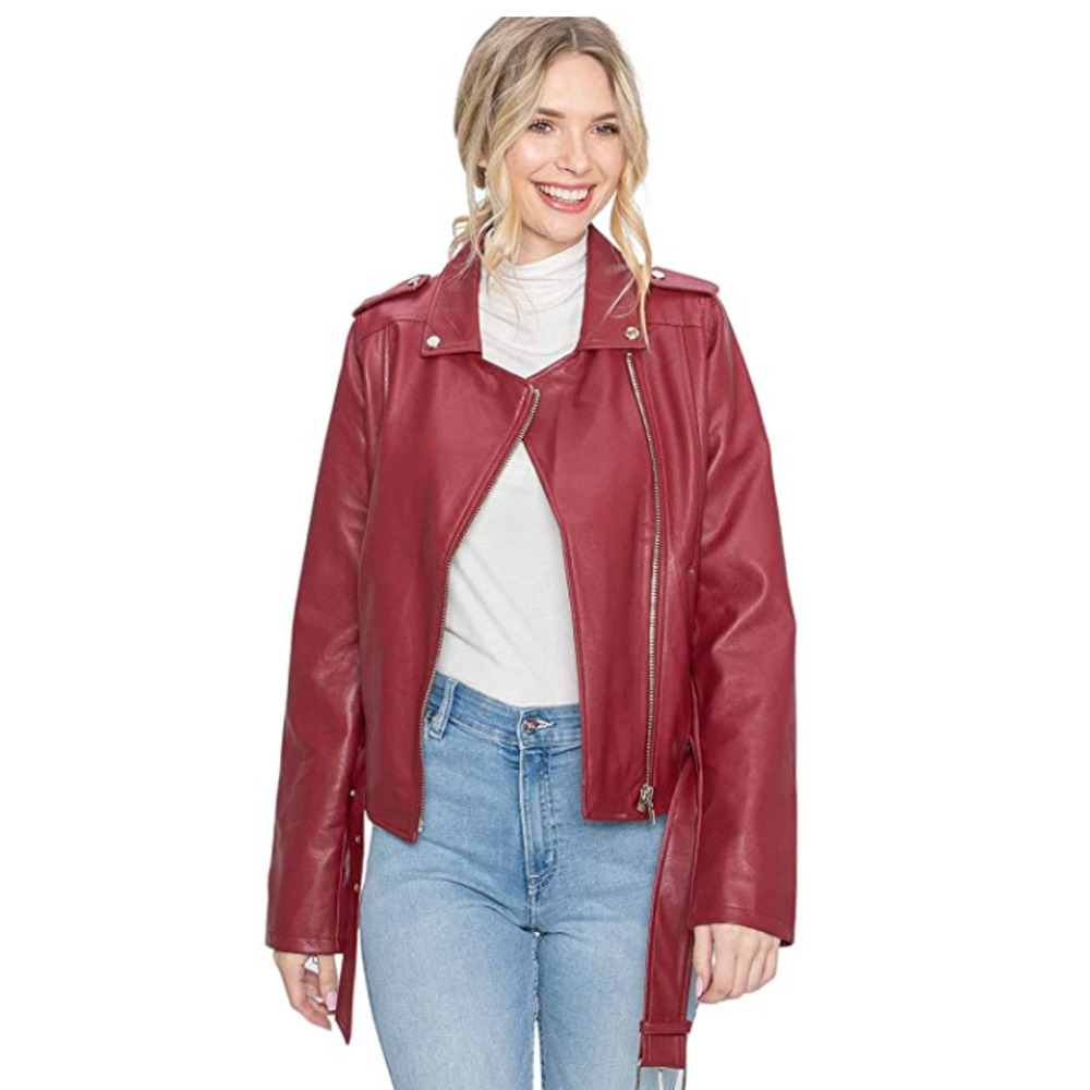 NWT! Women's Luxury Moto Leather Jacket